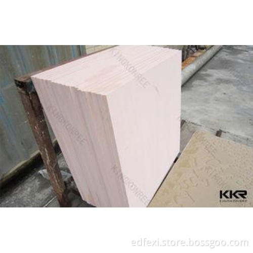 Decorative Quartz Stone Wall Tile / Pink Artificial Stone F